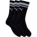Kit de Meias Cano Médio Puma Esportiva com 3 Pares - 39 a 43 - Adulto - Foto 3