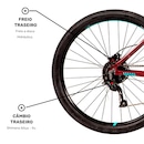 Mountain Bike Caloi Atacama Feminina - Aro 29 - Freio Disco Hidráulico - Câmbios Shimano Altus - 27V - Foto 6