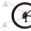 Mountain Bike Caloi Évora - Aro 29 - Freio a Disco Hidráulico - Câmbio Traseiro Shimano - 24 Marchas - Foto 6