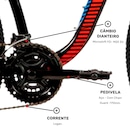 Mountain Bike Caloi Évora - Aro 29 - Freio a Disco Hidráulico - Câmbio Traseiro Shimano - 24 Marchas - Foto 8