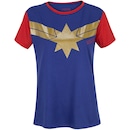 Camiseta Capitã Marvel Estrela - Feminina - Foto 1