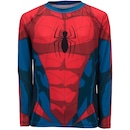 Conjunto Camiseta Manga Longa com Proteção Solar UV e Sunga Marvel Homem Aranha - Infantil - Foto 2