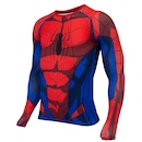 Camisa de Compressão Manga Longa Marvel Homem Aranha - Masculina - Foto 3