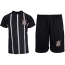 Kit de Uniforme de Futebol Infantil do Corinthians com Camisa e Calção XPS Sports - Foto 1
