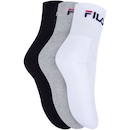 Kit de Meias Cano Médio Fila Tripack com 3 Pares - 34 a 38 - Adulto - Foto 2