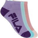 Kit de Meias Invisível Fila Tripack Colors com 3 Pares - 34 a 38 - Adulto - Foto 1