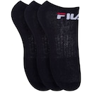 Kit de Meias Invisível Fila Tripack com 3 Pares - 34 a 38 - Adulto - Foto 3