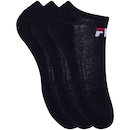 Kit de Meias Invisível Fila Tripack com 3 Pares - 34 a 38 - Adulto - Foto 1