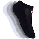 Kit de Meias Invisível Fila Tripack com 3 Pares - 39 a 42 - Adulto - Foto 1