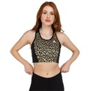 Top Fitness adidas Leopard Suporte Leve - Adulto - Foto 2