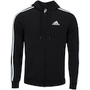 Jaqueta de Moletom com Capuz adidas Essentials 3S - Masculina - Foto 1