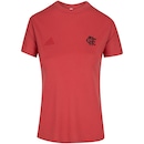 Camiseta do Flamengo adidas Viagem 21 - Feminina - Foto 1