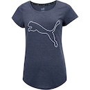 Camiseta Puma Feminina Manga Curta Performance Heather Cat - Foto 5