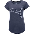 Camiseta Puma Feminina Manga Curta Performance Heather Cat - Foto 2