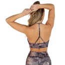 Top Fitness com Bojo Vestem Comfortable Estampa Floral - Adulto - Foto 3