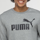 Blusão Puma Essentials Big Logo Crew FI - Masculino - Foto 3