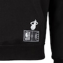 Blusão do Miami Heat NBA com Capuz Canguru N430A - Masculino - Foto 4