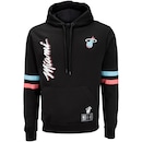 Blusão do Miami Heat NBA com Capuz Canguru N430A - Masculino - Foto 1