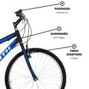 Bicicleta Infantil Aro 24 South Bike Fast - Freio V-Brake - Foto 6