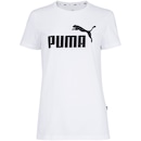 Camiseta Puma Manga Curta Essentials Logo - Feminina - Foto 4