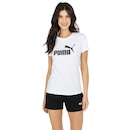 Camiseta Puma Manga Curta Essentials Logo - Feminina - Foto 2