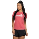 Camiseta Puma Manga Curta Essentials Logo - Feminina - Foto 4