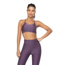 Top Fitness Sem Bojo Oxer Baixa Sustentação Alça Fina Zig - Adulto - Foto 2