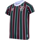 Kit de Uniforme de Futebol Infantil do Fluminense I 21 com Camisa e Calção Umbro - Foto 4