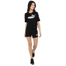 Blusa Feminina Manga Curta Cropped Puma Essentials Logo Tee - Foto 6