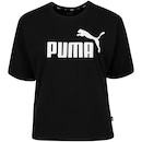 Blusa Feminina Manga Curta Cropped Puma Essentials Logo Tee - Foto 8