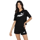 Blusa Feminina Manga Curta Cropped Puma Essentials Logo Tee - Foto 2