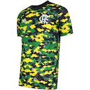 Camisa Pré Jogo do Flamengo 21 adidas - Masculina - Foto 3