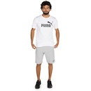 Camiseta Puma Manga Curta Essentials Logo - Masculina - Foto 4