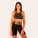 Bermuda Feminina Farm Ciclista Folhagem Paraiso - Foto 1