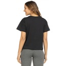 Blusa Cropped Manga Curta Oxer Barra Mesh - Feminina - Foto 3