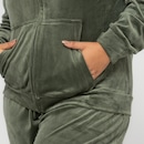 Jaqueta de Plush Feminina Oxer com Capuz e Bolso - Foto 11