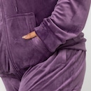 Jaqueta de Plush Feminina Oxer com Capuz e Bolso - Foto 9