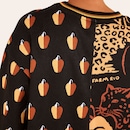 Blusa de Moletom Farm Feminina Oversized Onça Cafuné - Foto 5