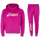 Conjunto de Agasalho Infantil com Capuz ASICS Canguru com Silk - Foto 1