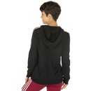 Blusa de Moletom adidas com Capuz 3 Listras com Zíper - Feminina - Foto 3
