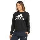 Blusão de Moletom sem Capuz adidas Folgado Essentials Logo - Feminino - Foto 2