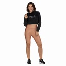 Blusa Feminina Manga Longa Cropped com Capuz Fila Comfort Easy - Foto 4