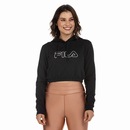 Blusa Feminina Manga Longa Cropped com Capuz Fila Comfort Easy - Foto 2