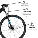 Mountain Bike Groove Hype 10 - Aro 29 - Freio a Disco Mecânico - Câmbio Shimano - 21 Marchas - Foto 7