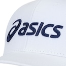 Boné Asics Aba Curva Strapback Em Sarja Com Bordado 3D - Adulto - Foto 4
