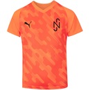 Camiseta Puma Manga Curta Neymar Jr Teamliga Jersey Core AOP - Infantil - Foto 1