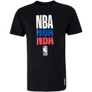 Camiseta NBA Manga Curta Estampada N090A - Masculina - Foto 1