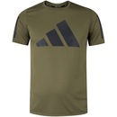 Camiseta adidas Manga Curta Freelift 3 Bar com Listras - Masculina - Foto 4