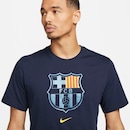 Camiseta Barcelona Nike Manga Curta Crest 22 - Masculina - Foto 4