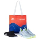 Kit Mizuno Cool Ride Tênis + Ecobag + Viseira - Feminino - Foto 2